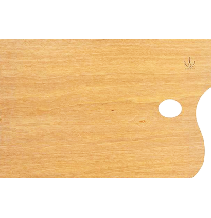Палитра художественная прямоугольная Cappelletto из орехового дерева 27x18 см