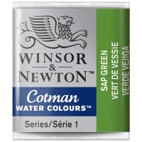 Акварель художественная Winsor Newton "Cotman" малая зеленая крушина 3 шт