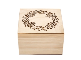 Шкатулка заготовка для декорирования вид 3 Timberlicious 15х15 см