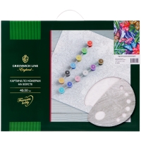 Картина по номерам Greenwich Line "Тропическая композиция", 40*50см, с акриловыми красками, холст