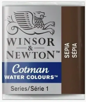 Акварель художественная Winsor Newton "Cotman" малая сепия 3 шт