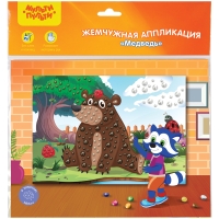 Аппликация жемчужная Мульти-Пульти "Медведь", 21*29,5см, европодвес