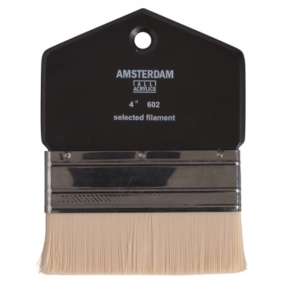 Кисть Amsterdam синтетика №204 плоская серия 602 для акрила широкая