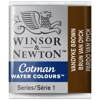 Акварель художественная Winsor Newton "Cotman" малая коричневый Ван Дейк 3 шт