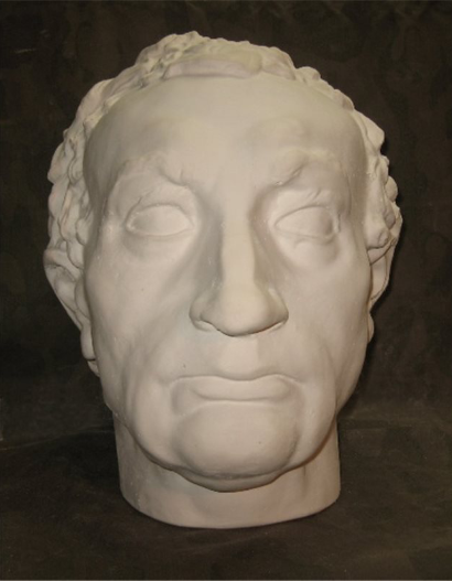 Голова Гаттамелаты (Донателло) из гипса