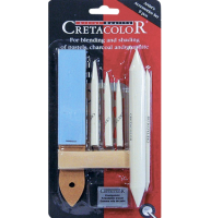 Набор для графики Cretacolor Blending растушевки, наждачка, ластик-клячка в блистере