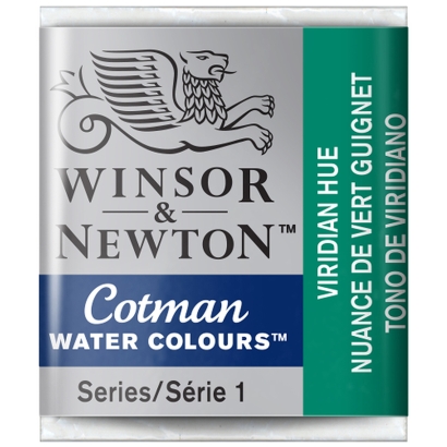Акварель художественная Winsor Newton "Cotman" малая виридиан 3 шт