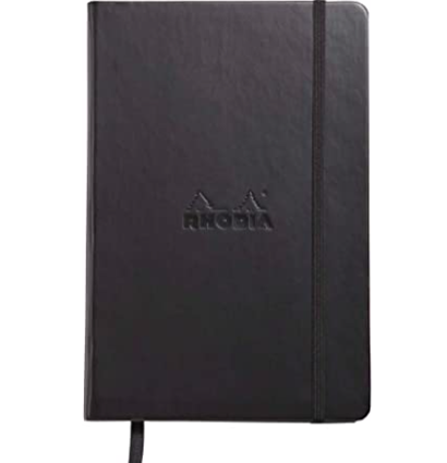 Скетчбук черный Rhodia Webnotebook твердая обложка А6 / 96 листов / 90 гм