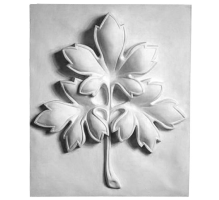 Орнамент гипсовый "Ветка клёна" №31 студийный 43х49 см