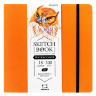 Скетчбук для акварели Малевичъ Shammy Fin оранжевый 20 х 20 см / 18 листов / 200 гм купить в художественном магазине Альберт Мольберт с доставкой по всему миру