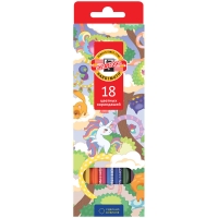 Карандаши цветные Koh-I-Noor "Волшебный лес" набор 18 цветов