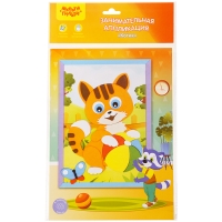 Аппликация занимательная из мягкого пластика EVA Мульти-Пульти "Котик"