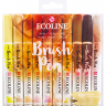 Акварельные маркеры Ecoline Brush Pen в наборе 10 цветов "Оттенки кожи" купить в художественном магазине АльбертМольберт