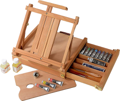 Набор масляных красок Maimeri Classico 13 цветов по 20мл в деревянном ящике и с мольбертом