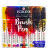 Акварельные маркеры Ecoline Brush Pen в наборе 10 цветов "Темные" купить в художественном магазине АльбертМольберт