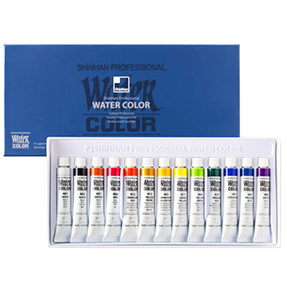 Акварель Про набор красок Watercolor Pro ShinHanart в тубе 13 цветов 7.5 мл