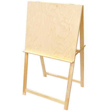 Мольберт хлопушка Художественные материалы деревянный с планшетом 60х60 см высота 120 см