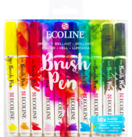 Набор акварельных маркеров Ecoline Brush Pen 10 цветов "Яркие"