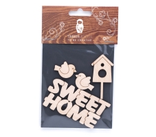 Набор заготовок для декорирования Home 2 фанера Timberlicious 10х14 см