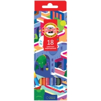 Карандаши цветные Koh-I-Noor "Город мечты" набор 18 цветов