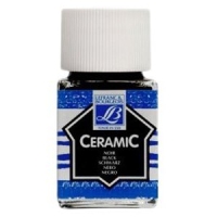 Краска по стеклу и керамике Ceramic №265 черный в банке 50 мл