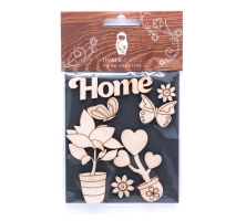 Набор заготовок для декорирования Home 4 фанера Timberlicious 10х14 см